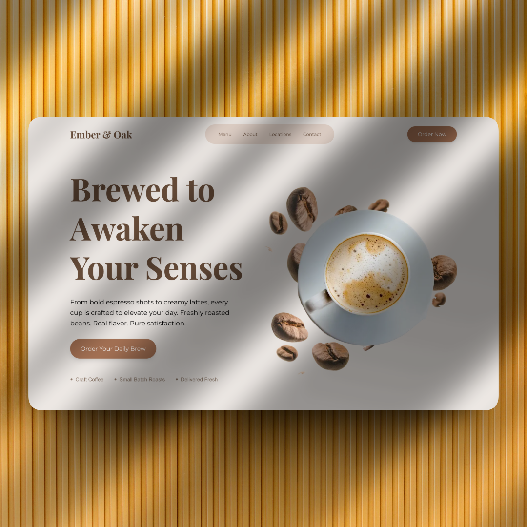 Booked & Brewed Coffee Shop - Screen 1